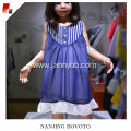 chiffon fabric stripe navy white toddler dress